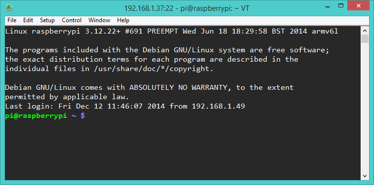 [Raspberry Pi] การควบคุม Raspberry Pi ผ่าน Secure Shell (SSH)